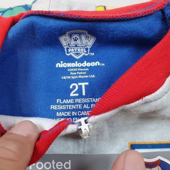 Nickelodeon Paw Patrol Blanket Sleeper Sleep & Play Boys 2T NWT Full Zip - Picture 5 of 10